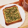 まんまるまうちゃん's cooksnap of when they made ほんだしで和風トースト＊ツナとネギ胡麻.