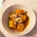 caruga's cooksnap of when they made ほっくり！南瓜と鳥ひき肉の煮物.