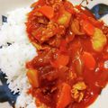 さおりらっくま's cooksnap of when they made 豚こまトマト煮ライス❤簡単30分で!?.