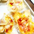 3110さゆ's cooksnap of when they made BBQにもワンタンの皮でお洒落カップピザ.