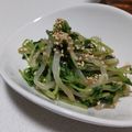 fu♪♪'s cooksnap of when they made 豆苗ともやしのポン酢あえ.