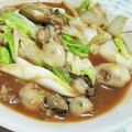 Krim's cooksnap of when they made 牡蠣とネギのオイスターソースいため.