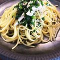 四谷わかば's cooksnap of when they made 春菊の柚子胡椒パスタ.