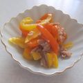 きらり流れ星's cooksnap of when they made レンジピーマンパプリカ甘酢ツナ和え.
