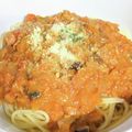 ちえたろう's cooksnap of when they made 挽肉の濃厚トマトクリームスパゲティ.