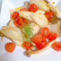 プー♡'s cooksnap of when they made 5分で簡単・エリンギとプチトマトのソテー.