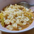 non*h's cooksnap of when they made 脂肪燃焼！かさましキムチ納豆雑炊.