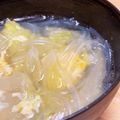 フジモリ's cooksnap of when they made 白菜と玉子の春雨スープ.