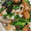 snow012's cooksnap of when they made 簡単!! ちくわとレタスのマヨネーズ炒め.