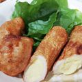 ゆいちん5's cooksnap of when they made カレーマヨポテト入☆ちくわの天ぷら♪♪.