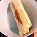 なみえ♡'s cooksnap of when they made 手づかみ離乳食♪きな粉バナナロールサンド.