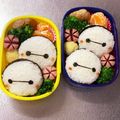 Chaaa_room's cooksnap of when they made 【キャラ弁】ベイマックスのおにぎり弁当.