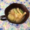 puniＫ's cooksnap of when they made キャベツのお味噌汁・簡単de具だくさん.