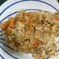 mayumi0809's cooksnap of when they made 柿ピーごはん　 柿の種で炊き込みご飯　.