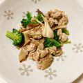こーやんたん's cooksnap of when they made ブロッコリーと豚肉きのこのマヨ炒め.