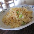 JUNSEIママ's cooksnap of when they made 海老と枝豆のガーリック炒飯.