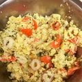 GOGO料理人's cooksnap of when they made ちくわ入れちゃった！和風ポテトサラダ.