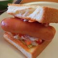 ナカミチ's cooksnap of when they made 茹でキャベツとウインナーのサンドイッチ.
