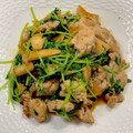 CHISA☆ごはん♪'s cooksnap of when they made 超簡単！豚バラ肉と豆苗の焼肉のたれ炒め.