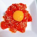 プー♡'s cooksnap of when they made 簡単！おつまみ❤マグロのユッケ❤.