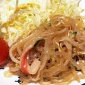 ごま３しお３'s cooksnap of when they made 春雨サラダ風？白滝ともやしの中華サラダ.
