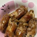 ポテチはのり塩's cooksnap of when they made ポン酢で簡単！美味しい！きのこの肉巻き.