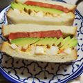 美らはいび's cooksnap of when they made アボカドとトマトとゆで玉子のサンドイッチ.