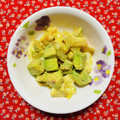 チェックのミニくま's cooksnap of when they made *ゆで卵とアボカドのキムチマヨ*.