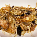 キャップとラム's cooksnap of when they made ナスと玉ねぎで！鶏の生姜焼き風.