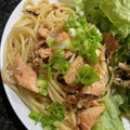 みにー2020's cooksnap of when they made ✿鮭と塩昆布の和風パスタ✿.