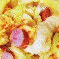 み～お's cooksnap of when they made 簡単！野菜炒め♪キャベツ・卵・ソーセージ.