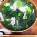 クックM96XDX☆'s cooksnap of when they made 即席☆春菊のとろりん♪スープ.
