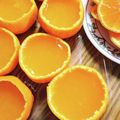 ゆずカフェ's cooksnap of when they made 温州ミカンの器で寒天ゼリー！香り増す♪.