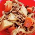 にしあまね's cooksnap of when they made 牛肉と里芋と蓮根のほっこり煮.
