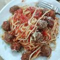 クックDRSB9U☆'s cooksnap of when they made 市販ミートボールでカリオストロの城パスタ.