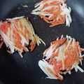 ほのりんママさん's cooksnap of when they made お弁当♡大根と人参のもちもち焼き♡.