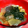みっくママ's cooksnap of when they made 小松菜と海苔の味噌汁.