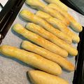 Aokokko♩'s cooksnap of when they made チョコバナナスティックパン.