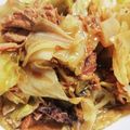 しぶ茶☆'s cooksnap of when they made サバ味噌煮缶とキャベツの煮物.