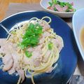 ふりるん's cooksnap of when they made ネギ塩豚パスタ.