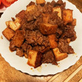 クックJHLDCB☆'s cooksnap of when they made 簡単。厚揚げと豚こま切れ肉のピリ辛炒め！.