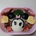 河了貂's cooksnap of when they made ★キャラ弁★ ミッキー おにぎり♪.