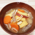オウジリリノエ's cooksnap of when they made うちの豚汁＊さつま芋Ver..