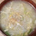 ちゃーりーWKY's cooksnap of when they made 蟹缶雑炊.