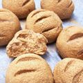 だんこいもころ's cooksnap of when they made もちもちきなこ米粉パン.