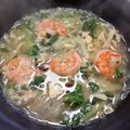 yumelon88's cooksnap of when they made 海老と三つ葉の春雨スープ＊.