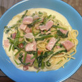 ☆maripei☆'s cooksnap of when they made ほうれん草とベーコンのクリームパスタ.