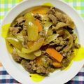チェックのミニくま's cooksnap of when they made 澄んだつゆの牛丼(❁﻿ ❛ ֊ ❛„).