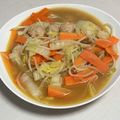 ヤイヤイ07's cooksnap of when they made 冷凍肉団子で簡単！白菜のオイスター煮.