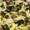 G☆Ponchi's cooksnap of when they made もやしとわかめの柚子胡椒香る塩昆布ナムル.